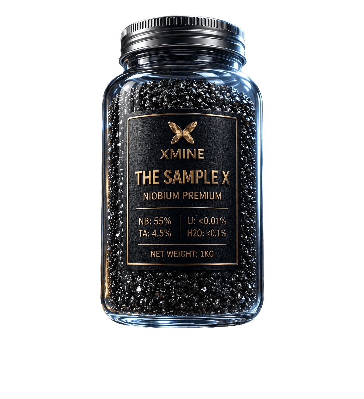 The Sample X — sealed niobium jar